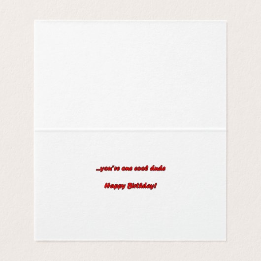 Happy Birthday Nephew (Innenseite Aufgefaltet)