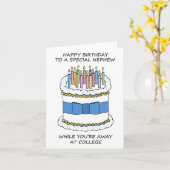 Happy Birthday Nephew Away auf der Uni Karte (Gelbe Blume)