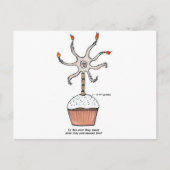 Happy Birthday Neuron Cupcake Postkarte (Vorderseite)