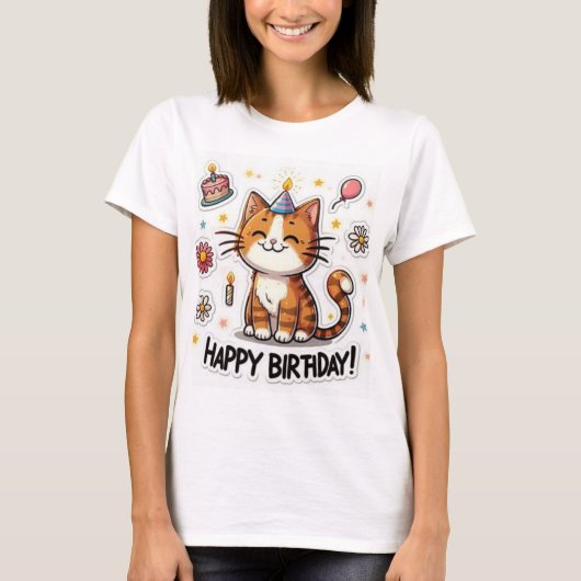 Happy Birthday New Collection Design T-Shirt (Vorderseite)
