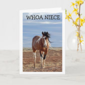 HAPPY BIRTHDAY "NIECE" CARD KARTE (Gelbe Blume)