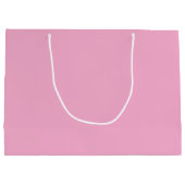 Happy Birthday Niedlich Bow Signature Name Pink Große Geschenktüte (Rückseite)