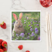 Happy Birthday Niedlich Bunny Serviette (Beispiel)