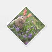 Happy Birthday Niedlich Bunny Serviette (Ecke)