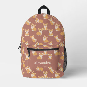 Happy Birthday Niedlich Corgi Muster für Hund Love Bedruckter Rucksack