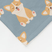 Happy Birthday Niedlich Corgi Muster für Hund Love Fleecedecke (Ecke)
