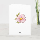 Happy Birthday Niedlich Flying Bee mit Balloon Karte (Rückseite)