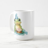 Happy Birthday Niedlich Frosch Kaffeetasse (Vorderseite Links)