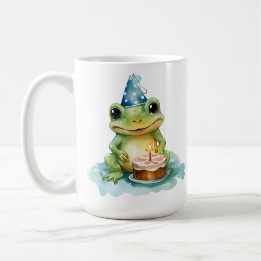 Happy Birthday Niedlich Frosch Kaffeetasse (Links)