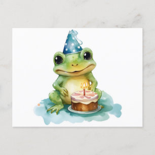 Happy Birthday Niedlich Frosch Postkarte