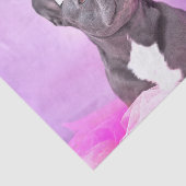 Happy Birthday Niedlich Funny French Bulldog Seidenpapier (Ausschnitt)