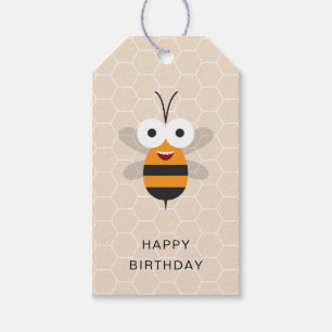 Happy Birthday Niedlich Funny Honey Bee Honeycomb Geschenkanhänger