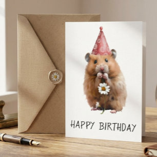 Happy Birthday Niedlich Hamster Karte