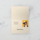 Happy Birthday Niedlich Hund Bekommen alter Spaß Z Karte (Innenseite)