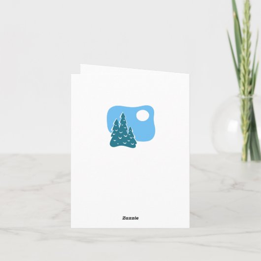 Happy Birthday Niedlich Hund Welpe Snowboard Winte Karte (Rückseite)