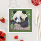 Happy Birthday Niedlich Panda Bear Serviette (Beispiel)