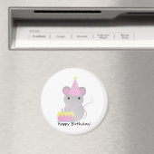 Happy Birthday Niedlich Party Mouse Magnet (In Situ (Geschirrspüler))