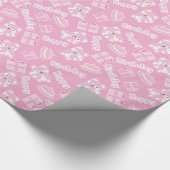 Happy Birthday Niedlich Raccoon Geschenkpapier (Ecke)