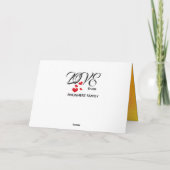 Happy Birthday Niedlich Red Dinosaurier Karte (Rückseite)