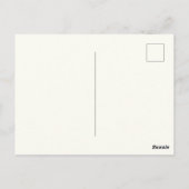 Happy Birthday Niedlichen Spitz Hund mit Blume Postkarte (Rückseite)