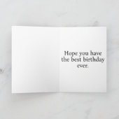 Happy Birthday | Niedlicher Frosch Karte (Innenseite)