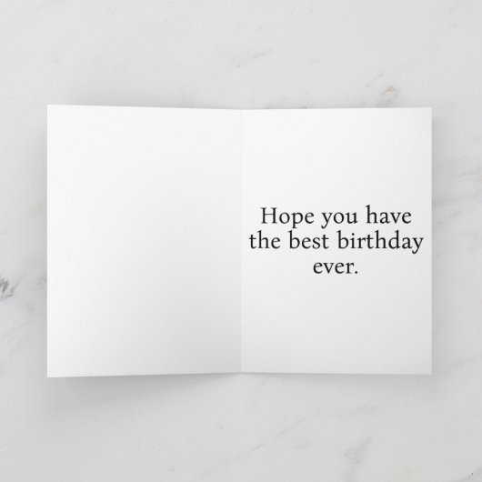 Happy Birthday | Niedlicher Frosch Karte (Innenseite)