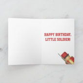 Happy Birthday, Niedlicher Kleiner Soldat Karte (Innenseite)