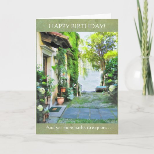 Happy Birthday - noch mehr Wege zu erkunden Karte (Vorderseite)
