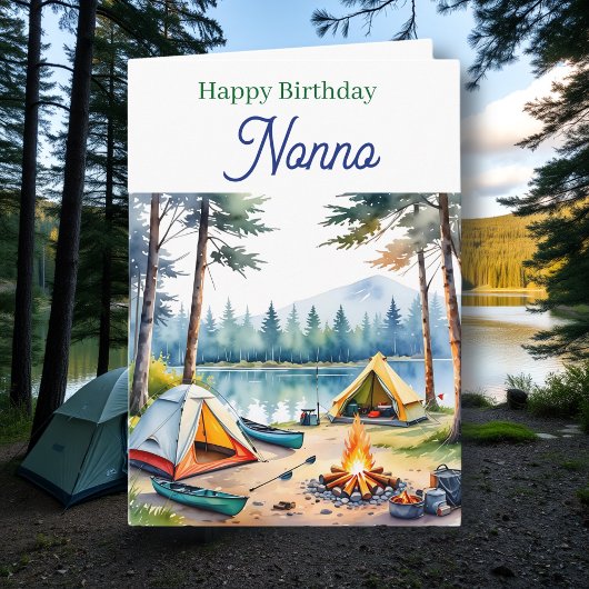 Happy Birthday Nonno | Campsite Poem Karte