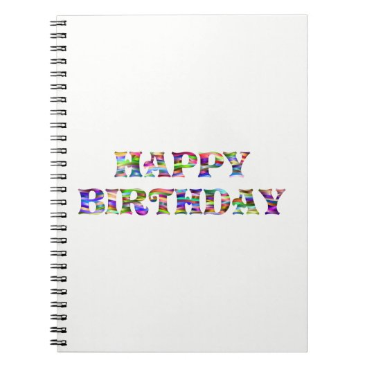 Happy Birthday Notizblock (Vorderseite)