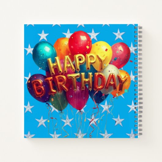 HAPPY BIRTHDAY NOTIZBLOCK (Rückseite)