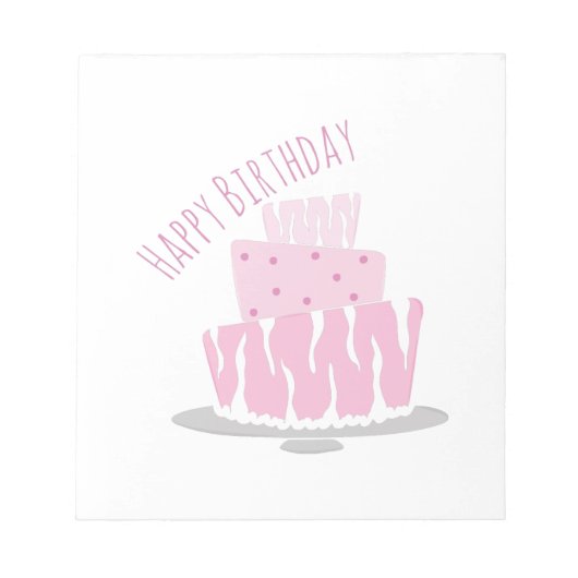 Happy Birthday Notizblock (Vorderseite)