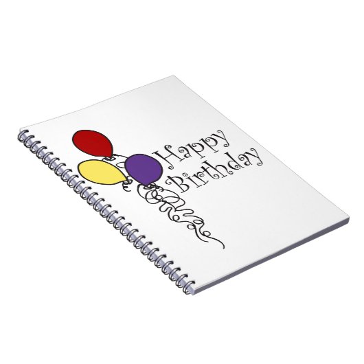 Happy Birthday Notizblock (Rechte Seite)