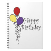 Happy Birthday Notizblock (Vorderseite)