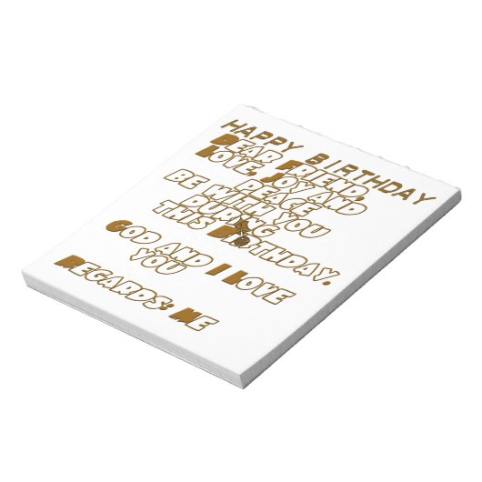 Happy Birthday Notizblock (Rotiert)