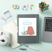 Happy Birthday Nummer Eins Aufkleber (iPad Hülle)