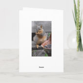 Happy Birthday Nutty Friend Funny Squirrel Karte (Rückseite)