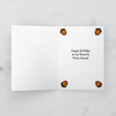 Happy Birthday Nutty Friend Funny Squirrel Karte (Innenseite)