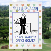 Happy Birthday Office Golfer