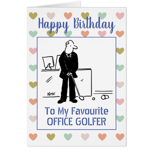 Happy Birthday Office Golfer (Vorne)