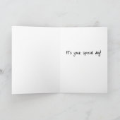 Happy Birthday Oink Oink Hooray Cake Balloons Karte (Innenseite)