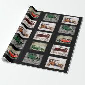 Happy Birthday Old Chap VIntage Cars Geschenkpapier (Ungerollt)
