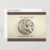 HAPPY BIRTHDAY OLD FUNNY Postcard Postkarte (Vorne/Hinten)