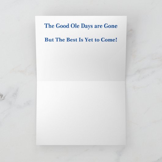 Happy Birthday Old Timer Karte (Innenseite)