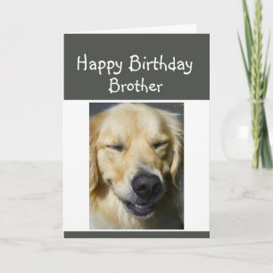 Happy Birthday Older Brother Fun Lachen Hund Karte