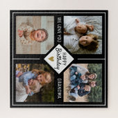 Happy Birthday Oma 4 Foto Collage Puzzle (Horizontal)