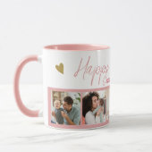 Happy Birthday Oma 5 Foto Collage Pink Tasse (Links)