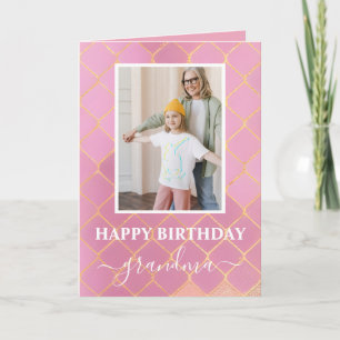 Happy Birthday Oma Foto Card Einladung