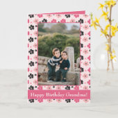 Happy Birthday Oma Foto Card Karte (Gelbe Blume)