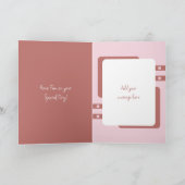 Happy Birthday Oma fügen 6 Fotos rosa Lachs Karte (Innenseite)